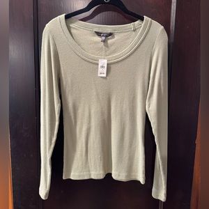 Scooped Banana Republic Cotton Long Sleeve